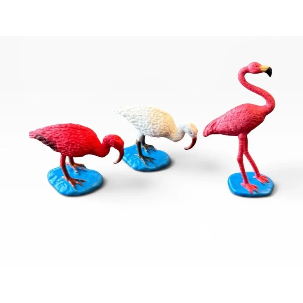 Lot of 12 1998 Safari LLC Vintage Birds Animals Hard Plastic Figures